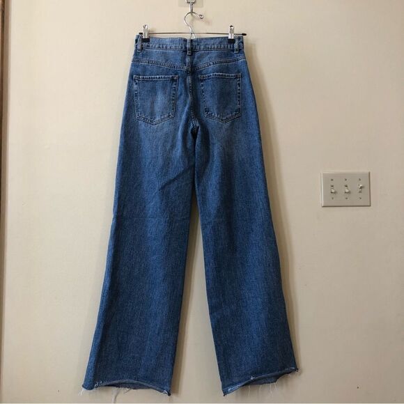 Pacsun High Waisted Distressed Wide Leg Jeans - Picture 5 of 7